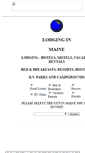 Mobile Screenshot of maine.lodgingwizard.com