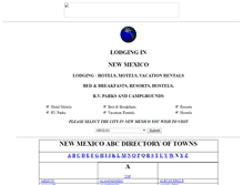 Tablet Screenshot of newmexico.lodgingwizard.com